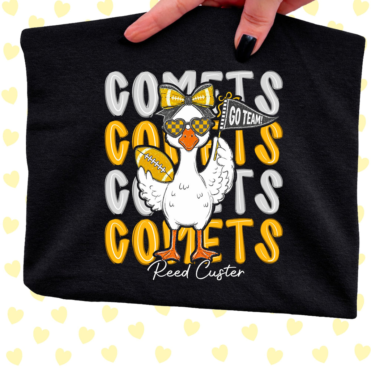 RC Duck Spiritwear - Black Gildan Tshirt - Adult and Youth Sizes