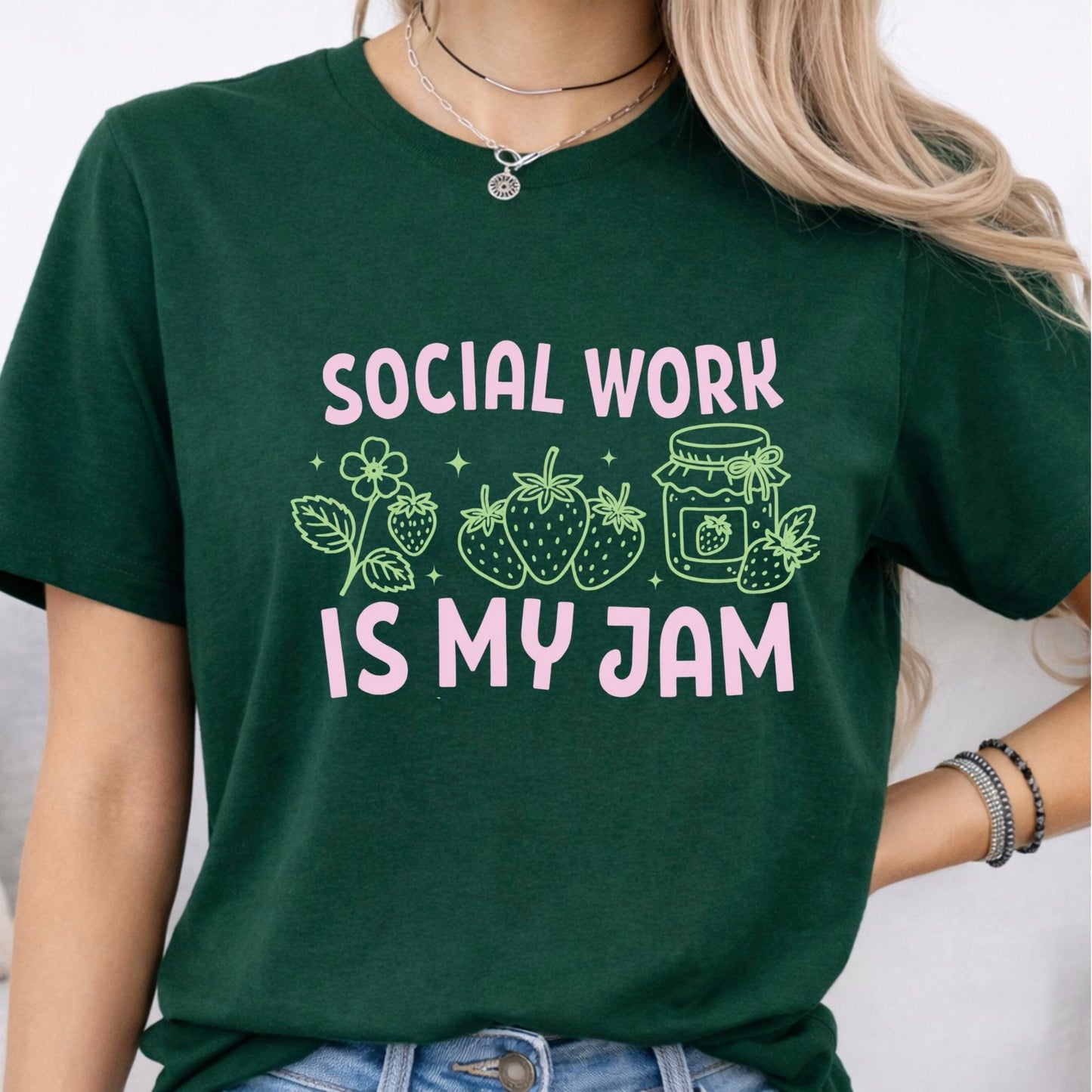 Forest Green Gildan Tshirt - Custom name