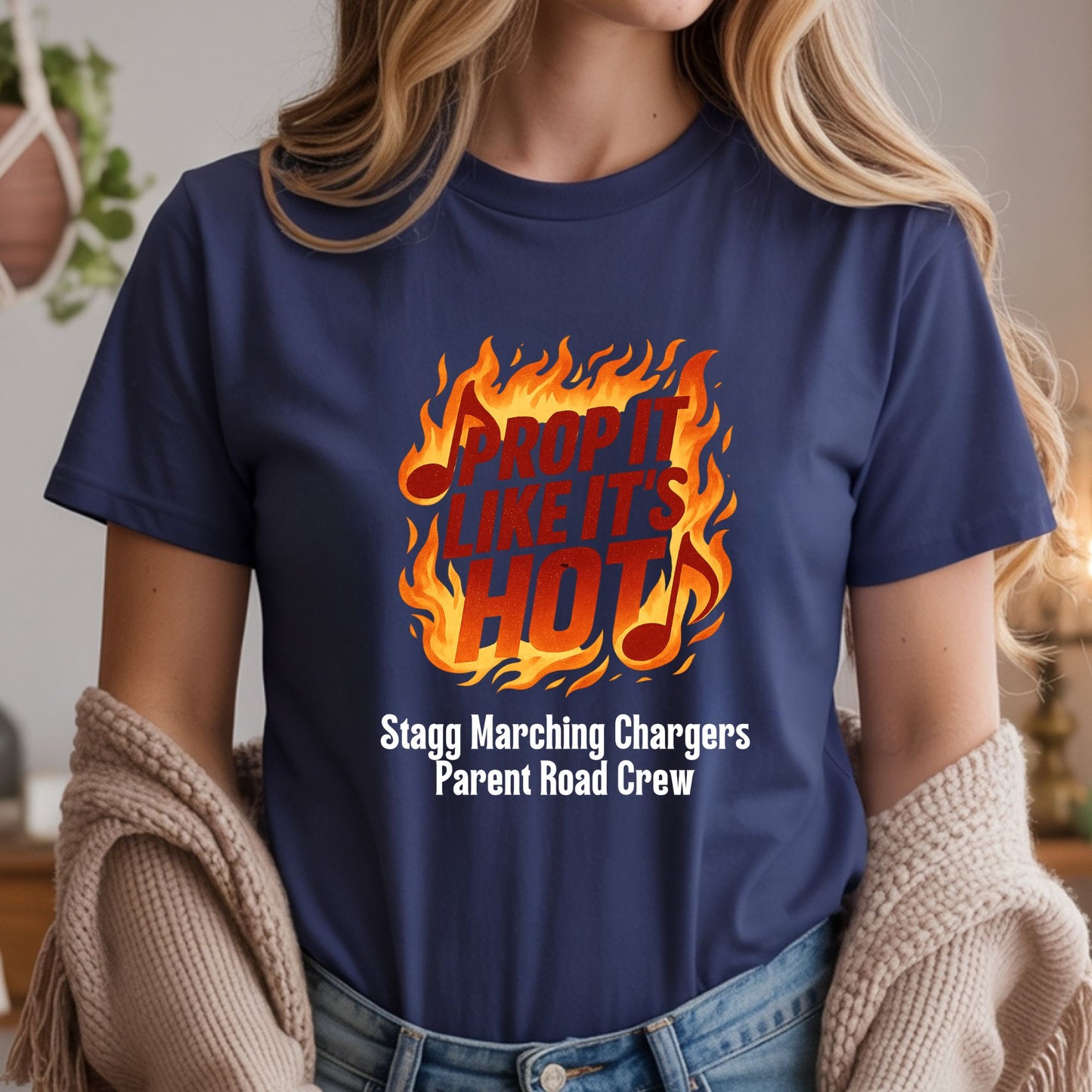 Stagg Chargers Parent Road Crew SpiritWear - Navy Gildan Unisex Tshirt - All Sizes