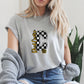 Reed Custer Checker Comets Spirit Wear - Sweatshirt or Tshirt - Gildan - Ash Gray, White or Sand