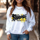 Comet Checker and Bows Spirit Wear - White or Gray Gildan Sweatshirt