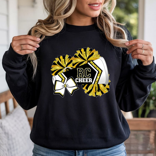 Comets Cheer Spirit Wear - White, Ash Grey Or Black - Gildan