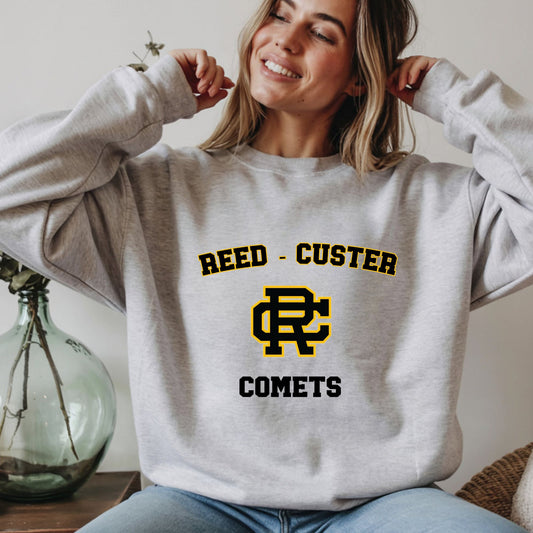 Reed Custer Spirit Wear - Gildan Ash Grey or White - Sweatshirt, Tshirt OR Hoodie - All Sizes including Youth
