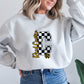 Reed Custer Checker Comets Spirit Wear - Sweatshirt or Tshirt - Gildan - Ash Gray, White or Sand