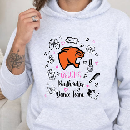 GSWHS Pantherette Spiritwear - Two Designs - Tshirt, Sweatshirt, Hoodie, Sweatpants or Shorts