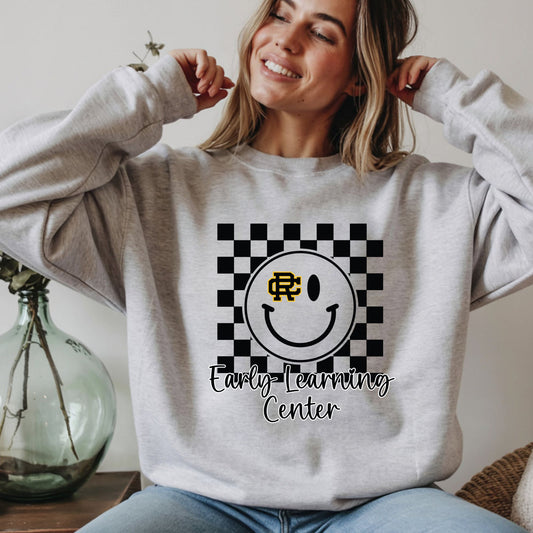 Early Learning Center Reed Custer Sweatshirt or Tshirt - Gray or White - Personalazation Available!!!