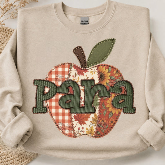 Para Apple - Sand Gildan Sweatshirt