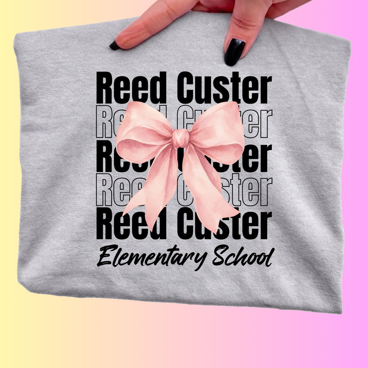 RCES Pink Bow Youth Tshirt, Sweatshirt or Hoodie