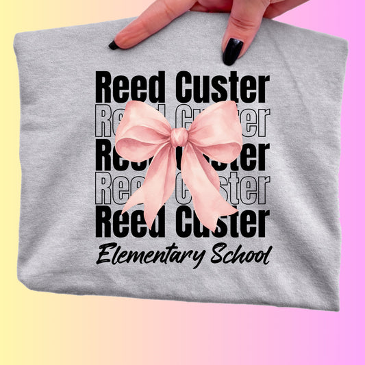 RCES Pink Bow Youth Tshirt, Sweatshirt or Hoodie