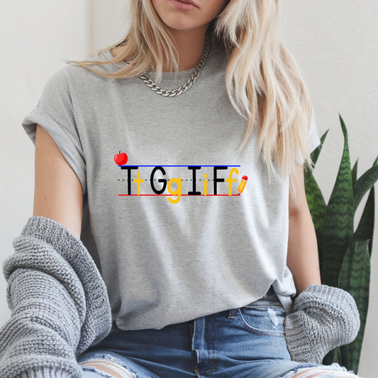 TGIF Black and Gold - Tshirt, Sweatshirt or Tshirt - Gray Gildan