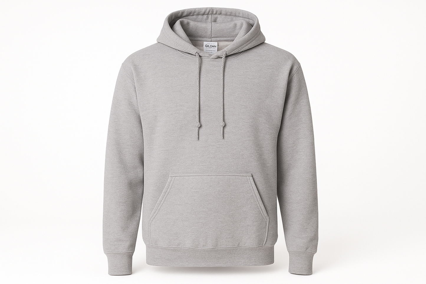 Ash Gray Gildan Hoodie 
