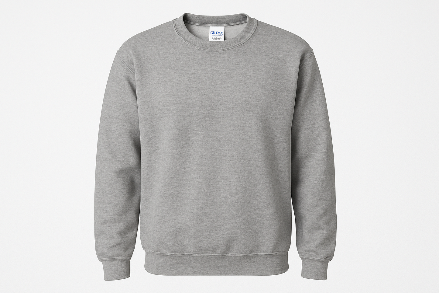 Ash gray Gildan sweatshirt 