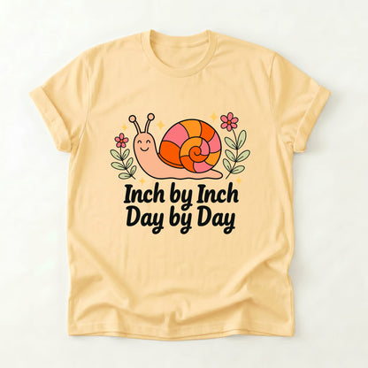 Snail Inch by Inch Tshirt - Yellow Haze Gildan Tshirt or Choose another color