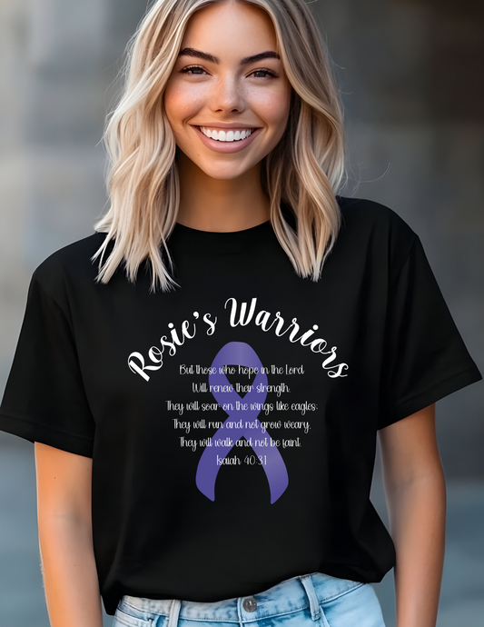 Rosie's Warriors Shirts - All sizes - Long Sleeve, T-Shirt, Sweatshirt - Suzie K's Mom Cancer Fight