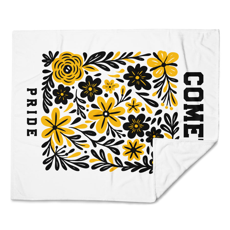 Throw Blanket - Comets Black and Gold