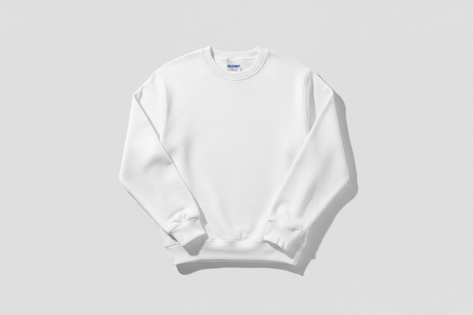 White Gildan Sweatshirt 