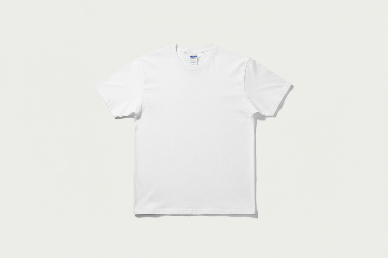 White Gildan Tshirt 