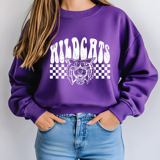 Purple Wildcats Gildan Sweatshirt - All Sizes